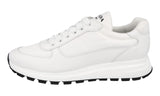 Prada Men's White Leather Prax01 Sneaker 4E3487