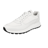 Prada Men's White Leather Prax01 Sneaker 4E3487