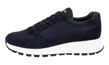 Prada Men's Blue Leather Prax01 Sneaker 4E3487