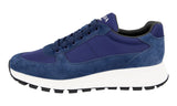 Prada Men's Blue Leather Prax 01 Sneaker 4E3487