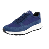 Prada Men's Blue Leather Prax 01 Sneaker 4E3487