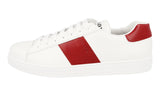 Prada Men's White Leather Sneaker 4E3498