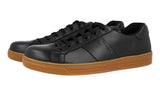 Prada Men's Black Leather Downtown Sneaker 4E3501