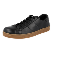 Prada Men's Black Leather Sneaker 4E3501