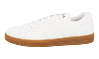 Prada Men's White Leather Sneaker 4E3501