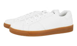 Prada Men's White Leather Sneaker 4E3501