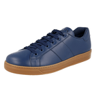 Prada Men's Blue Leather Downtown Sneaker 4E3501