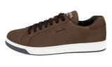 Prada Men's Brown Leather Downtown Sneaker 4E3507