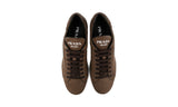 Prada Men's Brown Leather Downtown Sneaker 4E3507