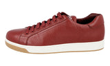 Prada Men's Red Leather Downtown Sneaker 4E3507