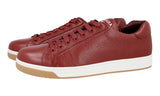 Prada Men's Red Leather Downtown Sneaker 4E3507