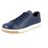Prada Men's Blue Leather Downtown Sneaker 4E3507