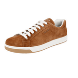 Prada Men's Brown Leather Downtown Sneaker 4E3507