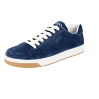 Prada Men's Blue Leather Sneaker 4E3507