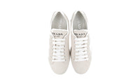 Prada Men's Beige Leather Downtown Sneaker 4E3507