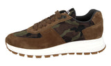 Prada Men's Brown Leather Prax01 Sneaker 4E3518
