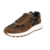 Prada Men's Brown Leather Prax01 Sneaker 4E3518
