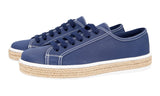 Prada Men's Blue Canvas Espadrilles Sneaker 4E3532