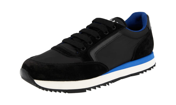 Prada Men's 4E3537 OQT F0002 Leather Sneaker