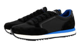 Prada Men's Black Leather Nylon Running Sneaker 4E3537