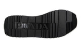 Prada Men's White Leather Nylon Running Sneaker 4E3537