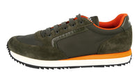 Prada Men's Green Leather Sneaker 4E3537