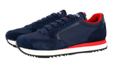 Prada Men's Blue Leather Nylon Running Sneaker 4E3537