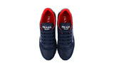 Prada Men's Blue Leather Nylon Running Sneaker 4E3537