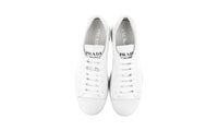 Prada Men's White Brushed Spazzolato Leather Sneaker 4E3539