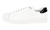 Prada Men's White Leather Downtown Sneaker 4E3539