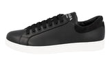 Prada Men's Black Leather Downtown Sneaker 4E3541