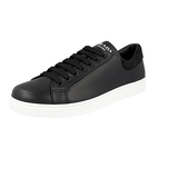 Prada Men's Black Leather Downtown Sneaker 4E3541