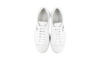 Prada Men's White Brushed Spazzolato Leather Sneaker 4E3543