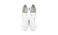 Prada Men's White Brushed Spazzolato Leather Sneaker 4E3543