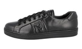 Prada Men's Black Leather Downtown Sneaker 4E3544