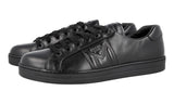 Prada Men's Black Leather Downtown Sneaker 4E3544
