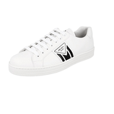 Prada Men's White Leather Downtown Sneaker 4E3544