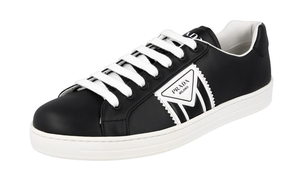 Prada Men's 4E3544 3L8U F0967 Leather Sneaker