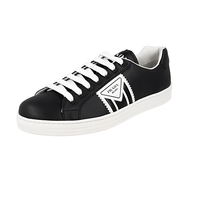 Prada Men's Black Leather District Avenue Sneaker 4E3544