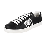 Prada Men's Black Leather District Avenue Sneaker 4E3544