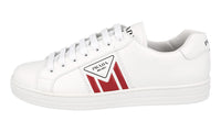 Prada Men's White Leather Sneaker 4E3544