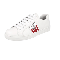 Prada Men's White Leather Sneaker 4E3544