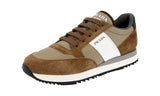 Prada Men's 4E3546 OQT F0E2Q Leather Sneaker