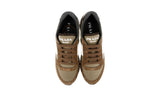 Prada Men's Brown Leather Nylon Running Sneaker 4E3546
