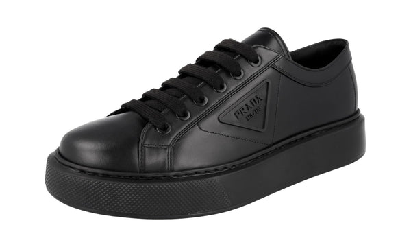 Prada Men's 4E3560 A21 F0002 Leather Sneaker