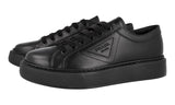 Prada Men's Black Leather Macro Sneaker 4E3560