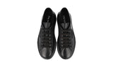 Prada Men's Black Leather Macro Sneaker 4E3560