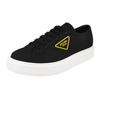 Prada Men's Black Gabardine Macro Sneaker 4E3560