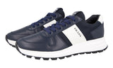 Prada Men's Blue Leather Prax01 Sneaker 4E3571
