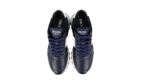 Prada Men's Blue Leather Prax01 Sneaker 4E3571